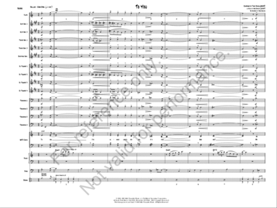 To You Jazz Ensemble scores gallery preview page 3
