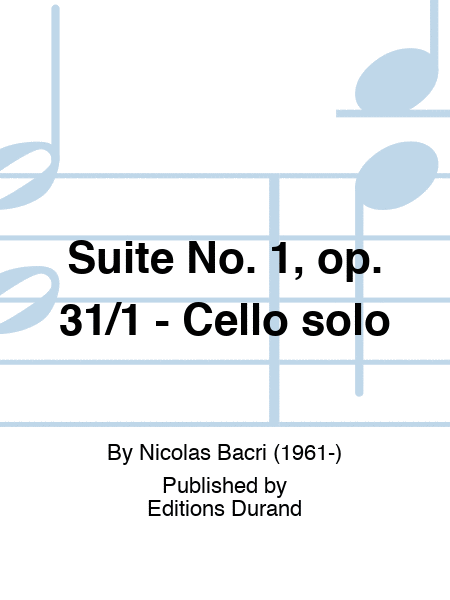 Suite No. 1, op. 31/1 - Cello solo