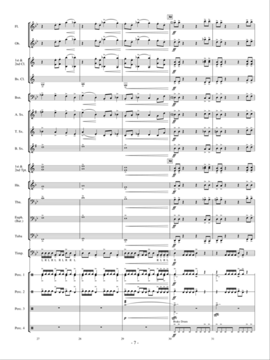 Primeval Stormfront Concert Band scores gallery preview page 6
