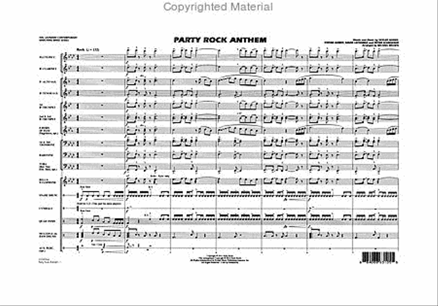 Party Rock Anthem Marching Band scores gallery preview page 2