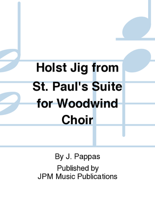 Holst Jig from St. Paul's Suite for Woodwind Choir