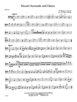 Mozart Serenade and Dance: Cello
