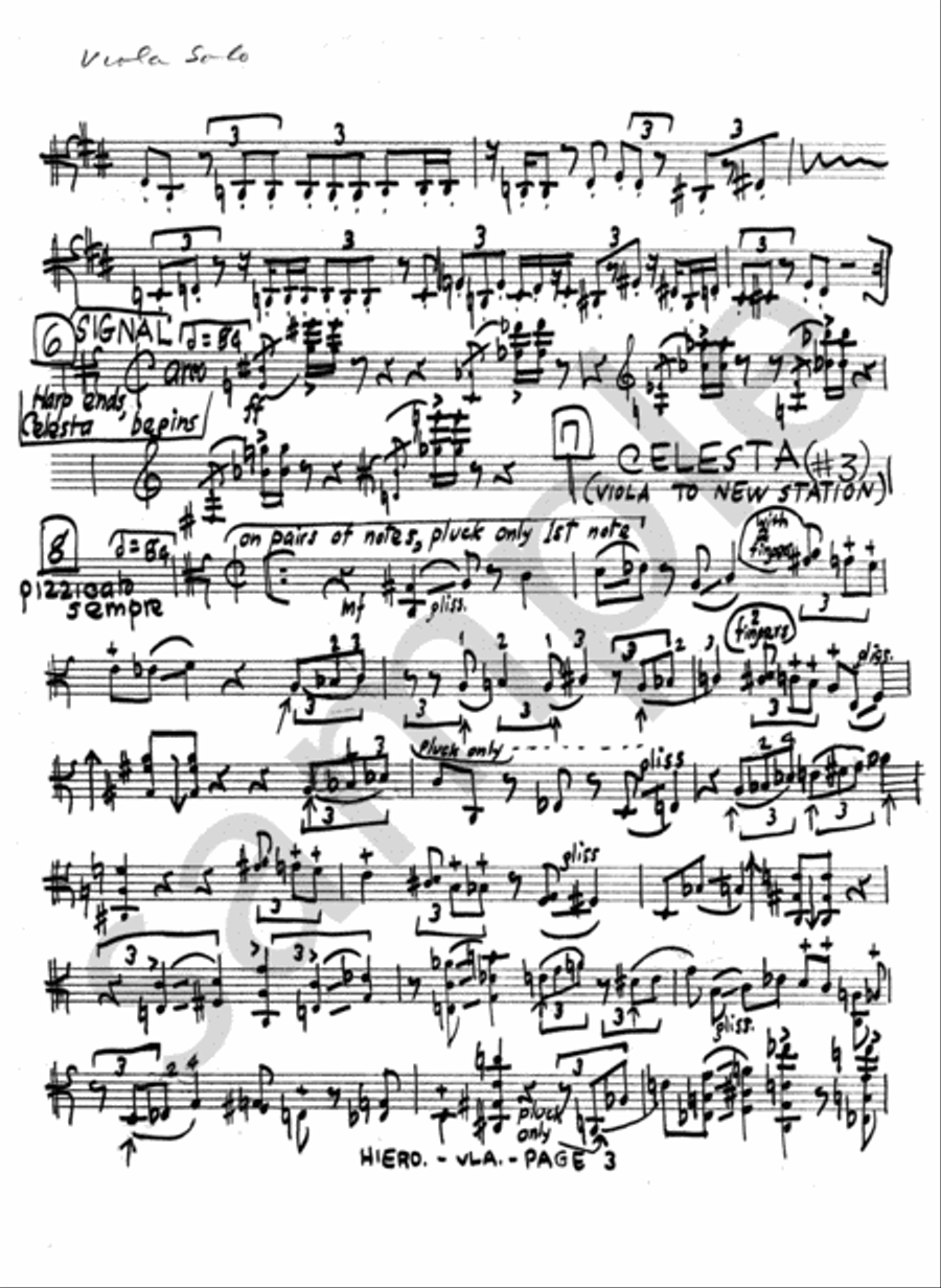 Hieroglyphics I Harp scores gallery preview page 5