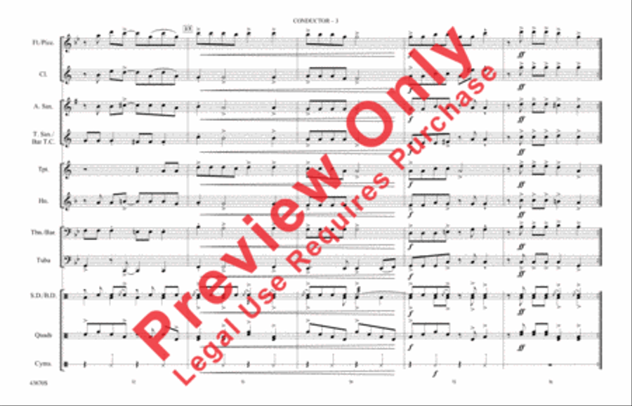 Riders on the Storm Riders on the Storm Marching Band scores gallery preview page 4