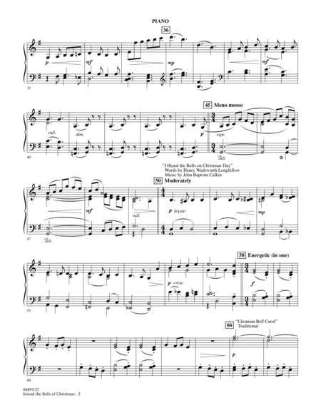Sound The Bells Of Christmas - Piano