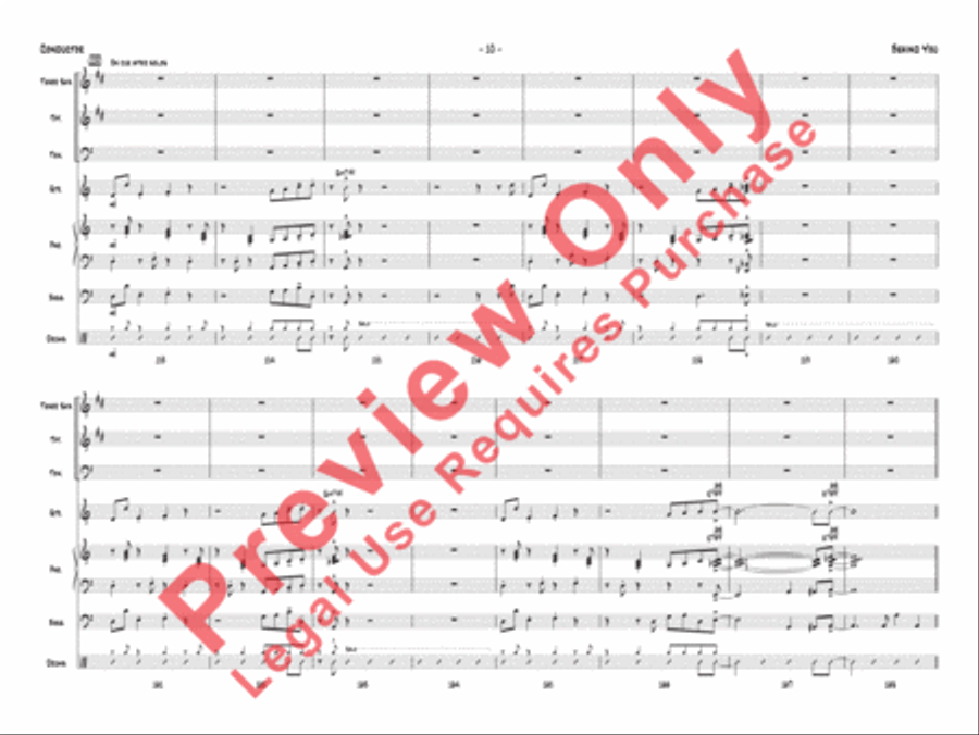 Behind You Jazz Ensemble scores gallery preview page 11