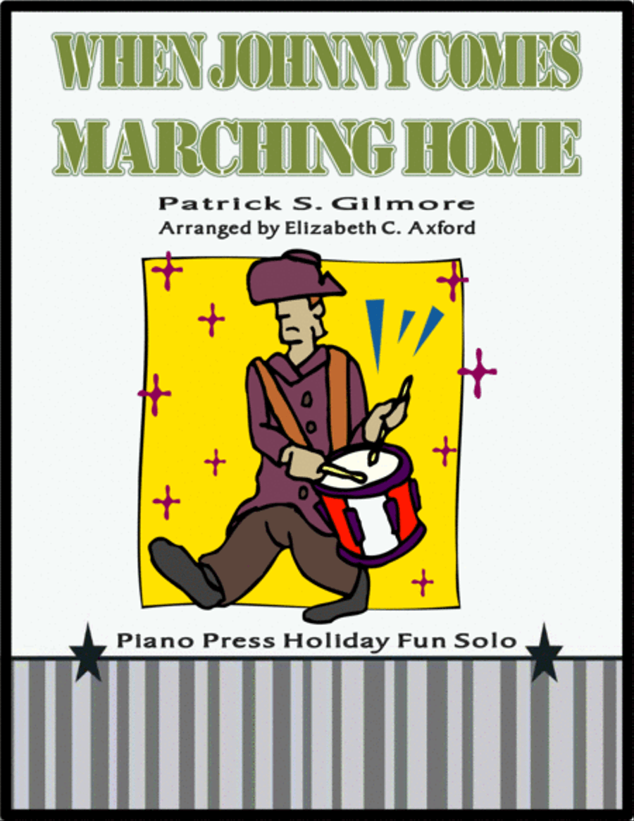 When Johnny Comes Marching Home Piano Solo scores gallery preview page 1