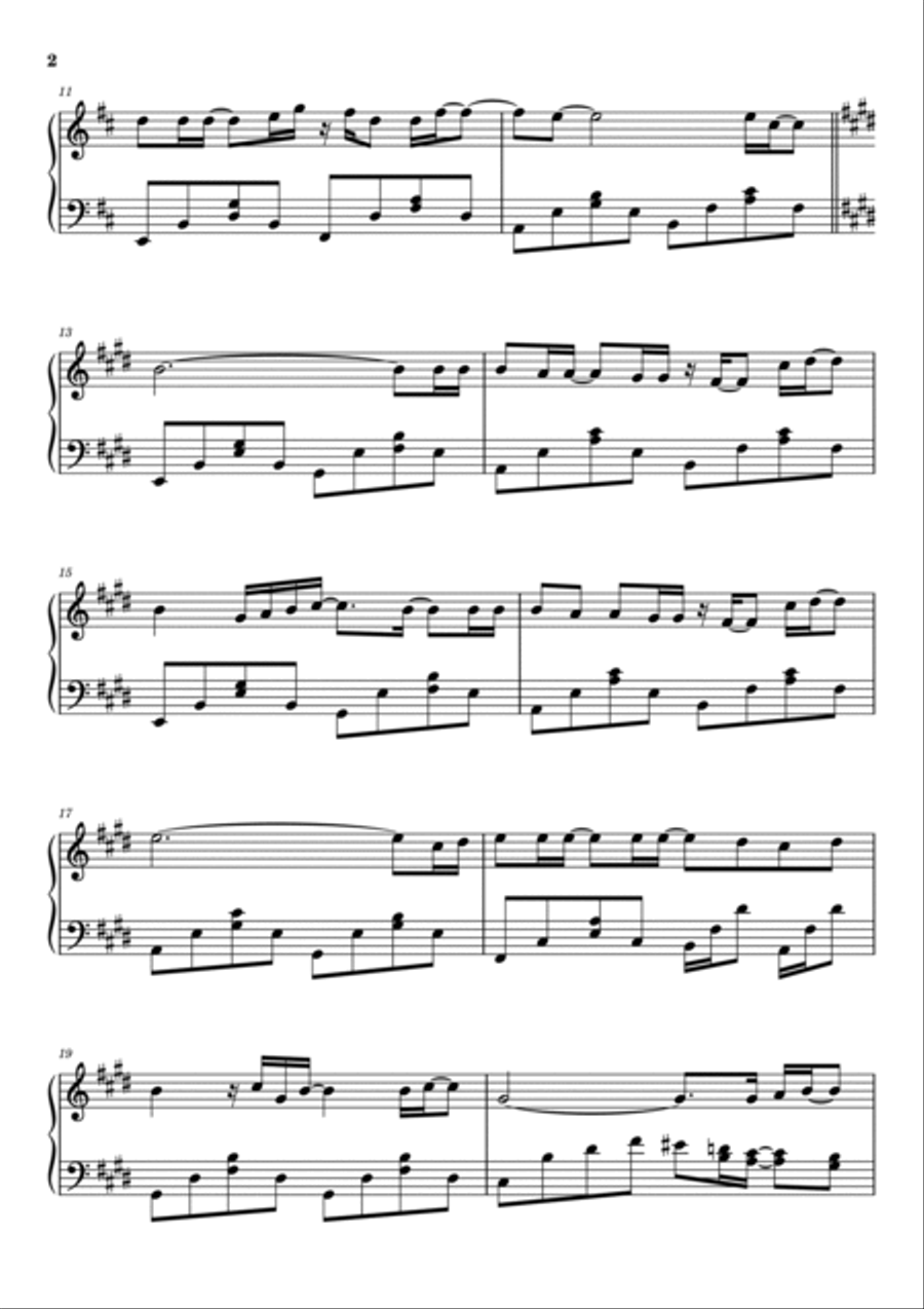 In Your Eyes Piano Solo scores gallery preview page 2