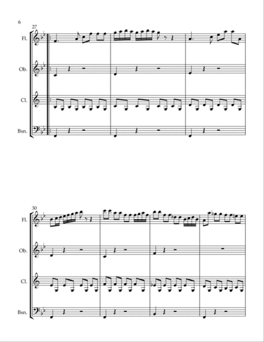 Spiritoso Spiritoso Woodwind Quartet scores gallery preview page 6