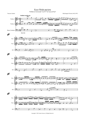 "Ecco l'Iride paciera" from "Il Diluvio Universale" by Michelangelo Falvetti - Score Only