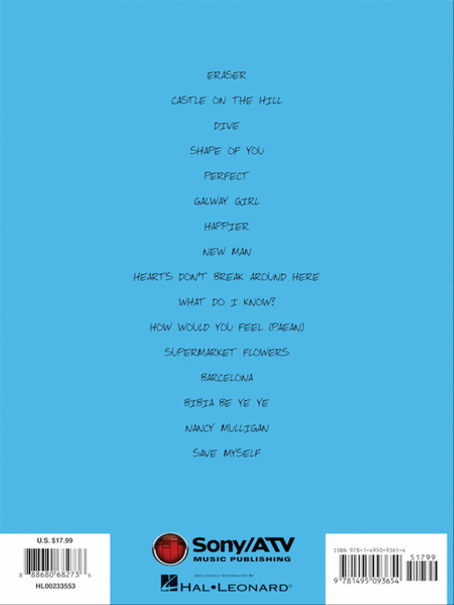 Ed Sheeran – Divide Piano, Vocal, Guitar scores gallery preview page 6