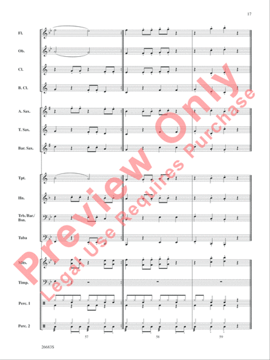 Guantanamera Concert Band scores gallery preview page 18