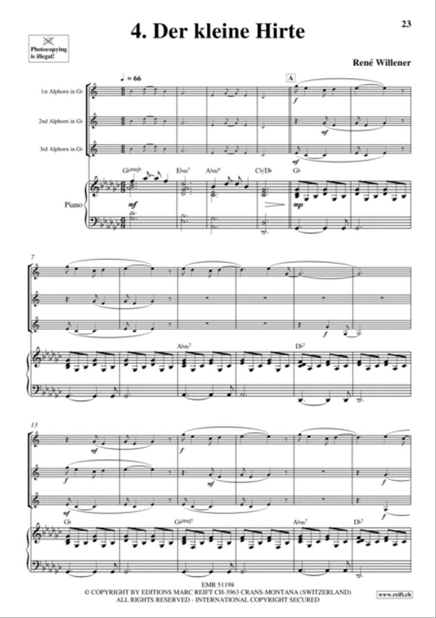 20 Alphorn Trios Volume 1 Brass Trio scores gallery preview page 9