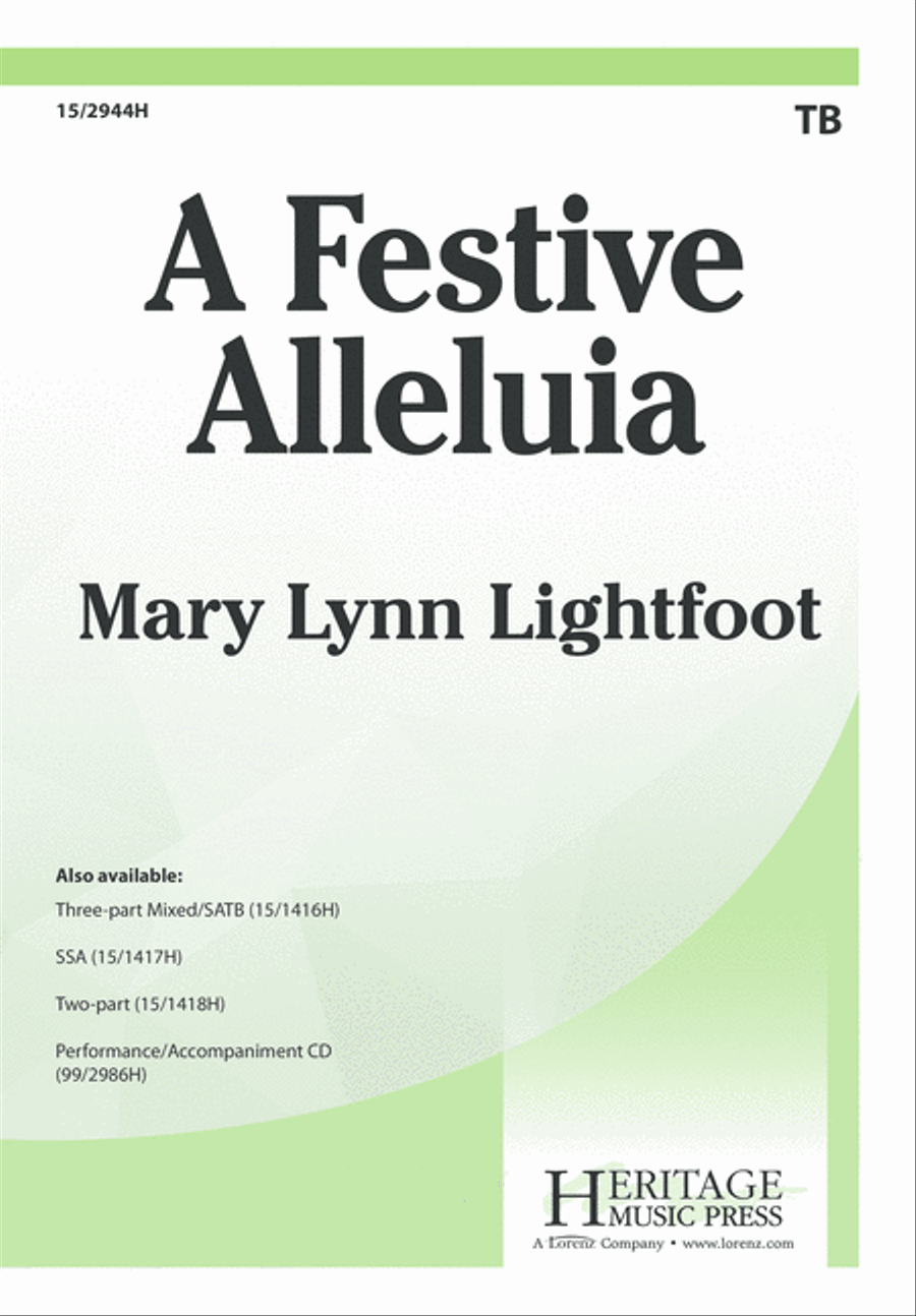 A Festive Alleluia TB scores gallery preview page 1