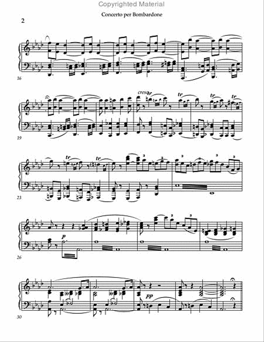 Concerto per Bombardone Concerto per Bombardone Tuba scores gallery preview page 3