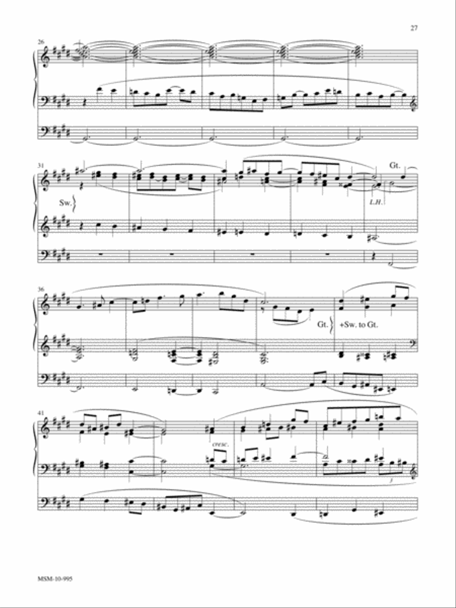 Marilyn Mason Music Library, Volume 6 Organ scores gallery preview page 10