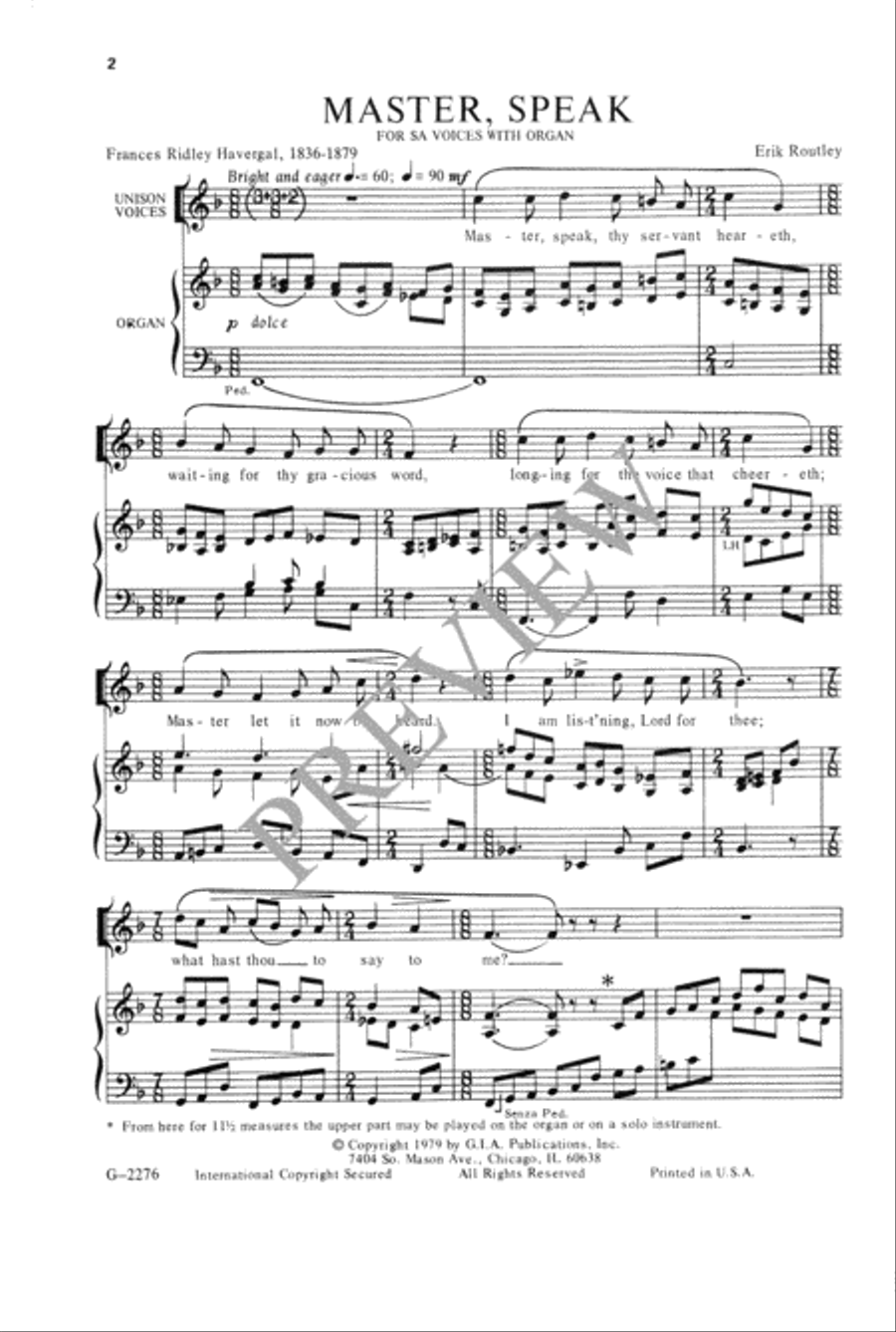 Master, Speak SA scores gallery preview page 3