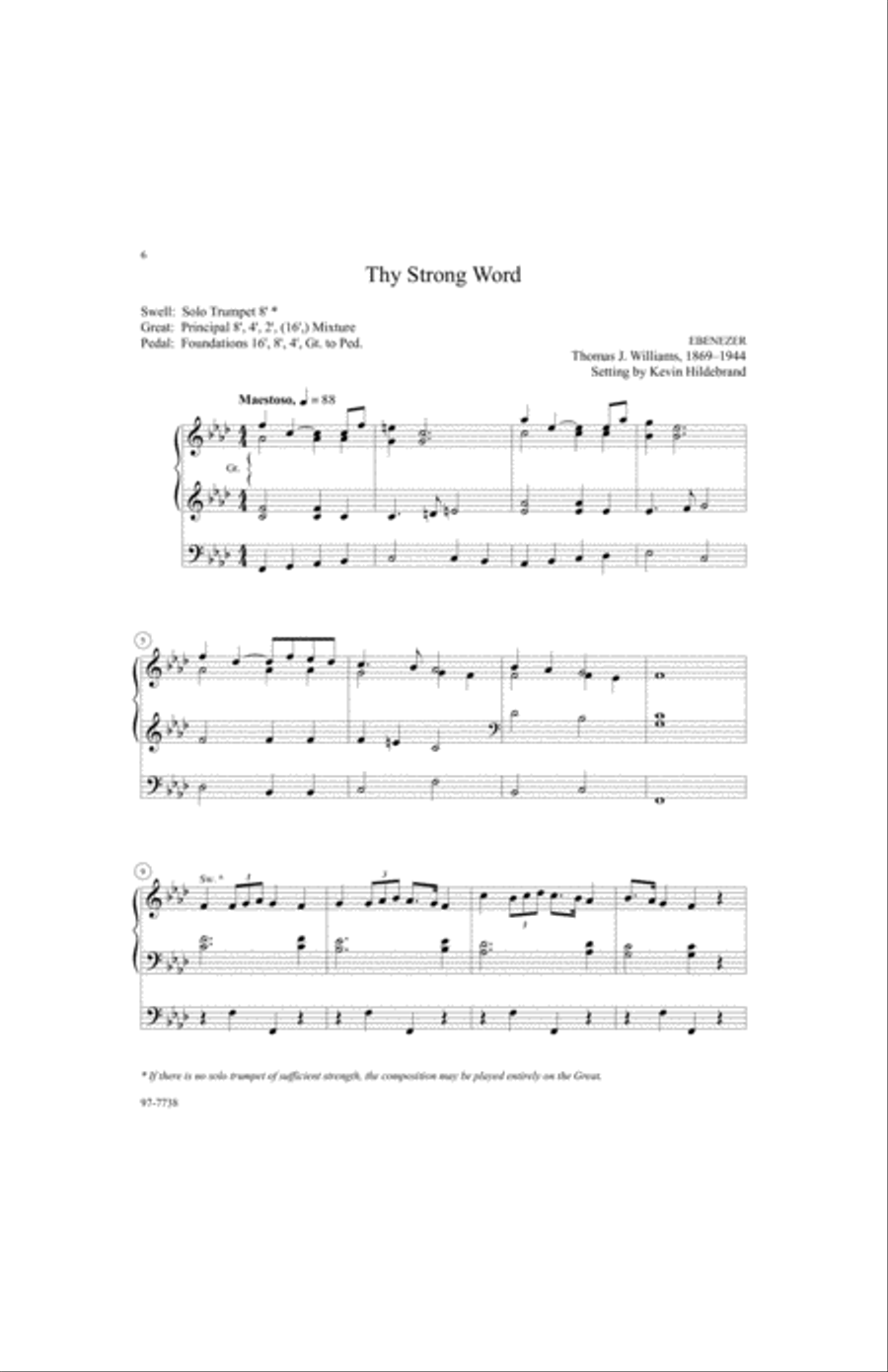 Salvation unto Us: Twelve Easy Organ Preludes for Reformation Organ scores gallery preview page 3