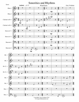 Sonorities and Rhythms (wind octet)