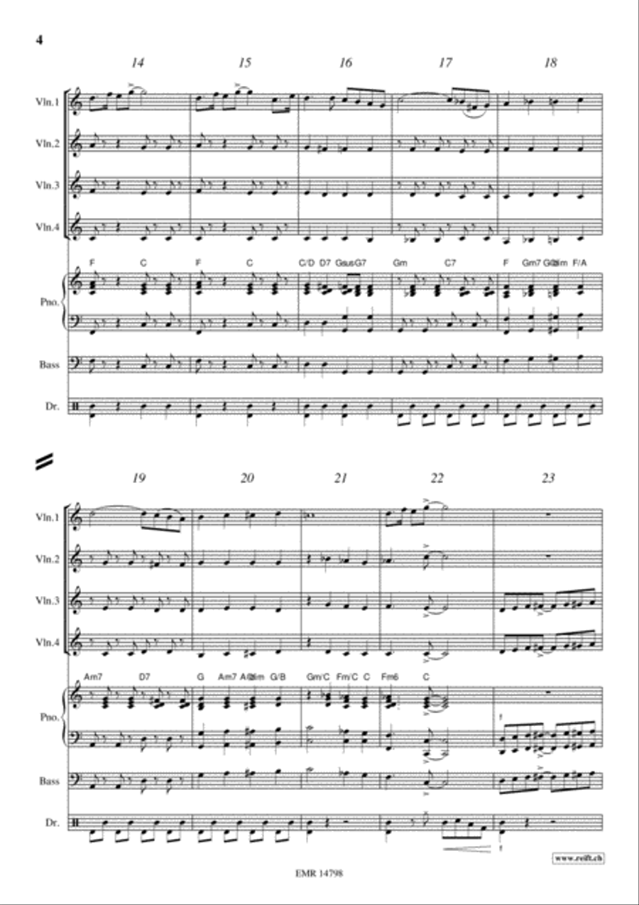 Movie Sequences Violin scores gallery preview page 4