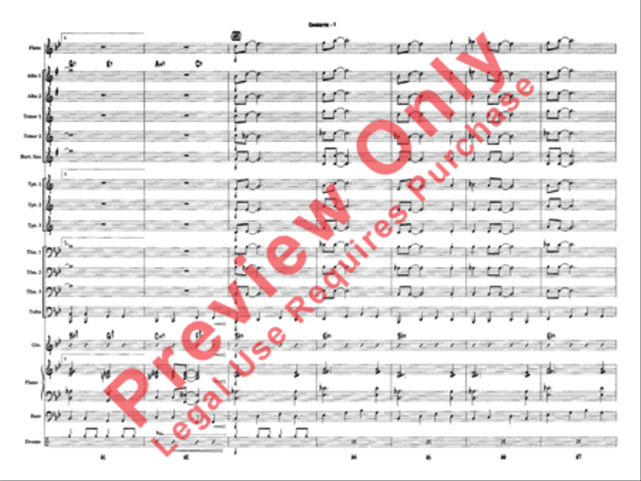 Ben's Blues Jazz Ensemble scores gallery preview page 11