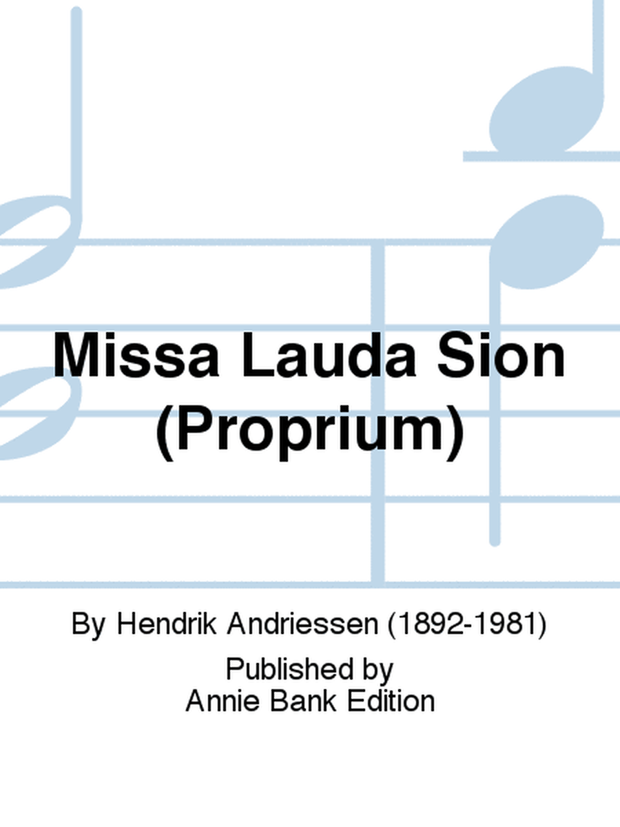 Missa Lauda Sion (Proprium)