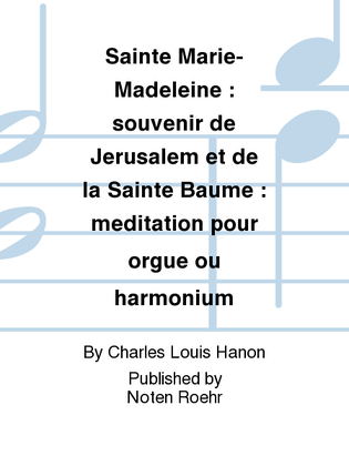 Book cover for Sainte Marie-Madeleine