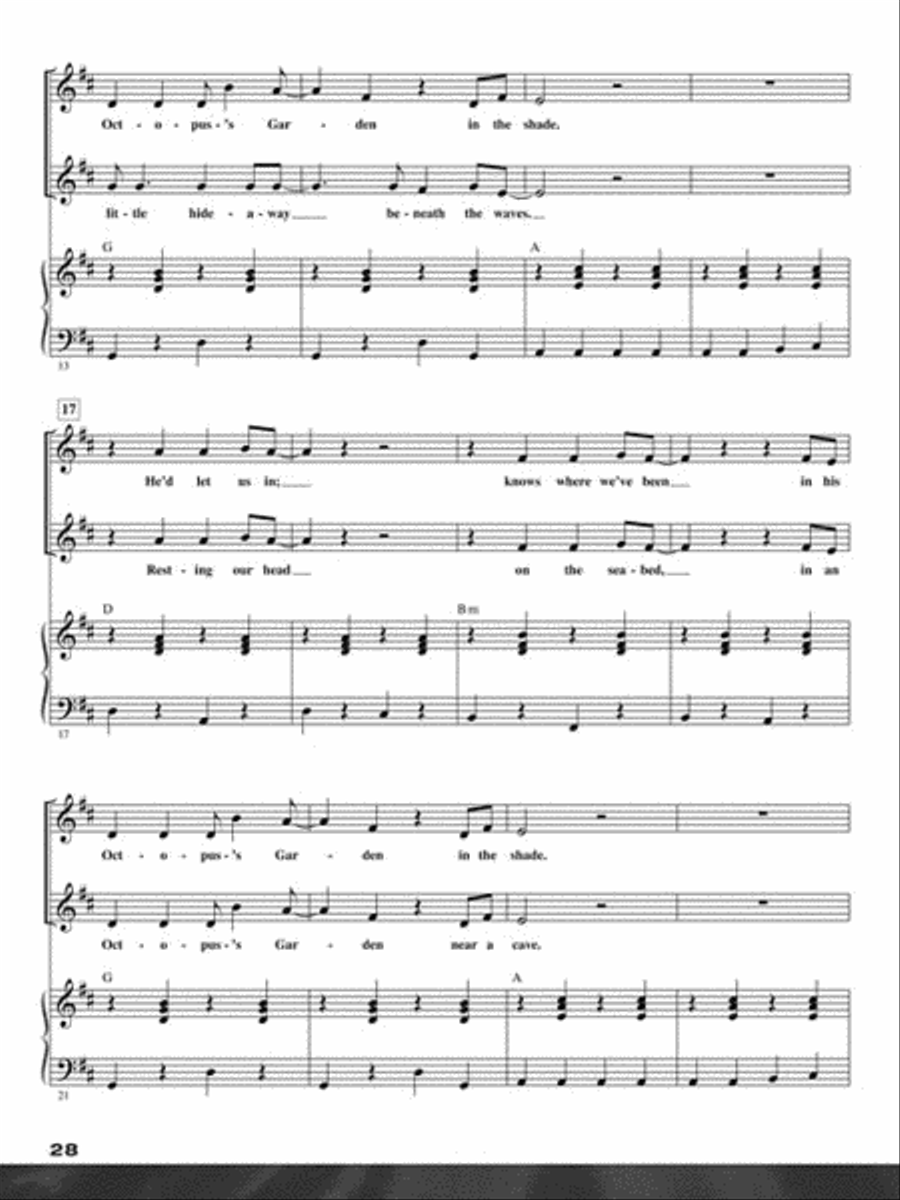 Let's All Sing The Beatles Choir scores gallery preview page 5