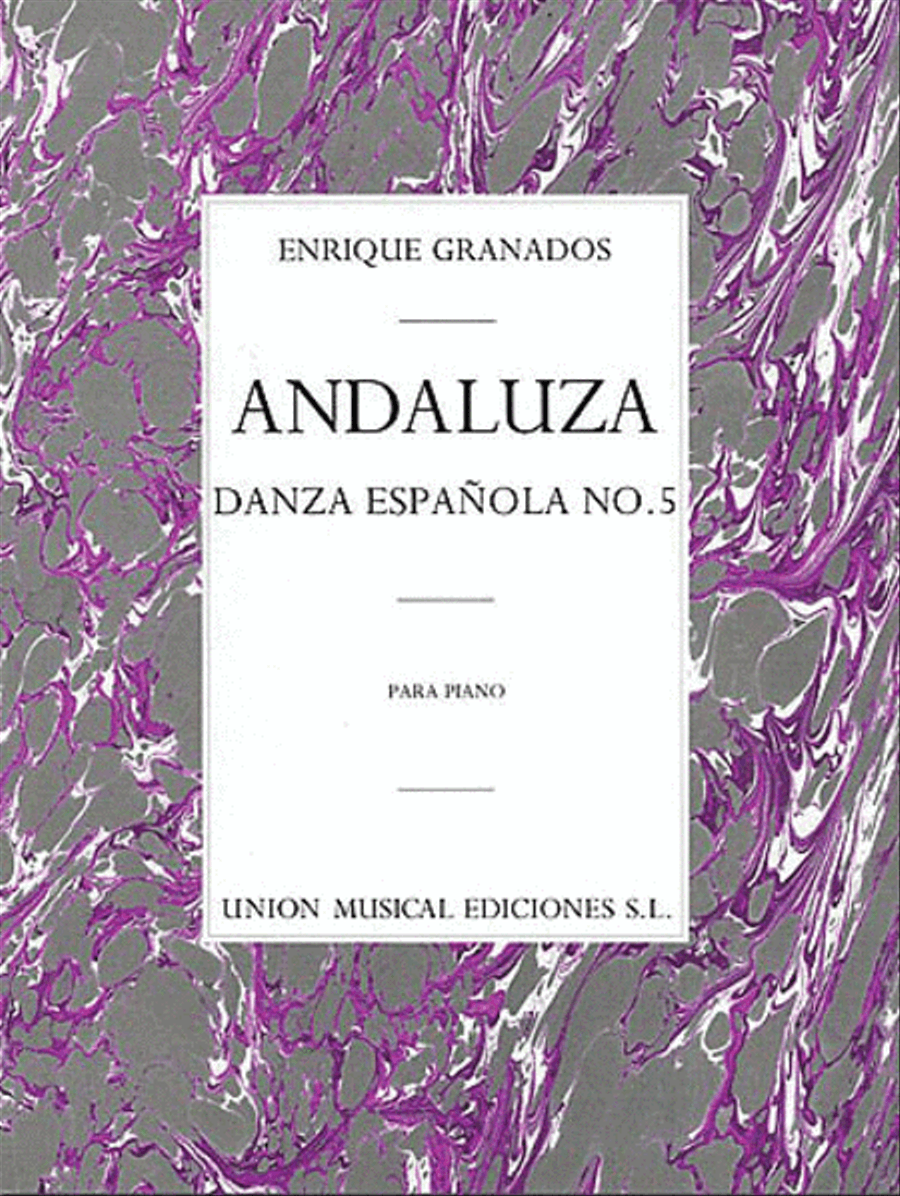 Granados: Danza Espanola No.5 Andaluza Piano Solo scores gallery preview page 1