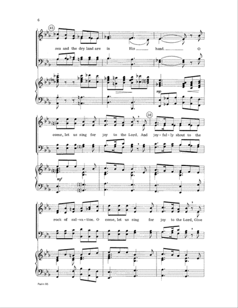Psalm 95 Psalm 95 Choir scores gallery preview page 6
