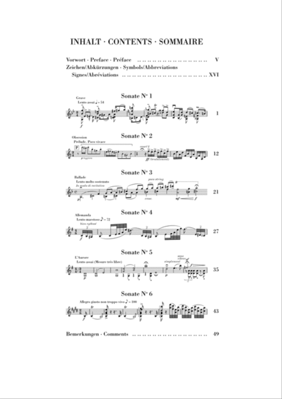 Six Sonatas, Op. 27 Violin Solo scores gallery preview page 2