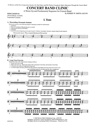 Concert Band Clinic (A Warm-Up and Fundamental Sequence for Concert Band): 2nd Percussion