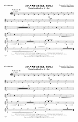 Book cover for Man of Steel, Part 2: 1st B-flat Clarinet