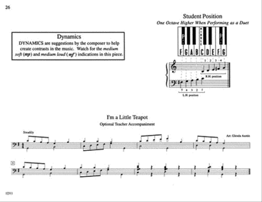 Teaching Little Fingers to Play Familiar Tunes – Book only Piano Method scores gallery preview page 5
