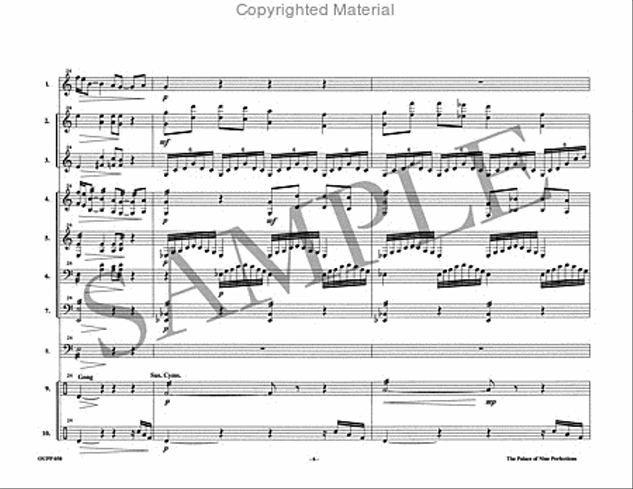 The Palace of Nine Perfections Percussion Ensemble scores gallery preview page 7