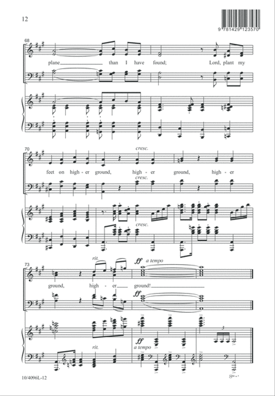 On to Higher Ground 4-Part scores gallery preview page 12