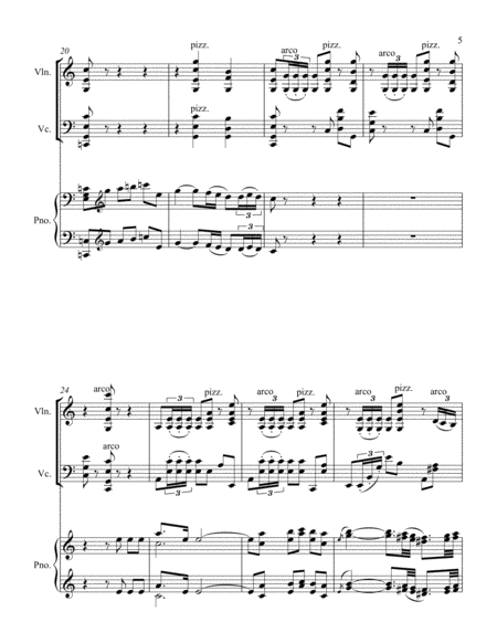 Bolero by Nick Lacanski Piano Trio - Digital Sheet Music