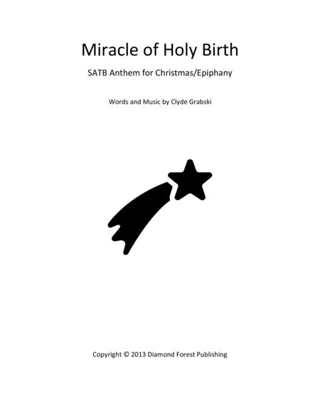 Miracle of Holy Birth - SATB - Christmas/Epiphany Anthem - Beautiful, Haunting melody - Intermediate image number null