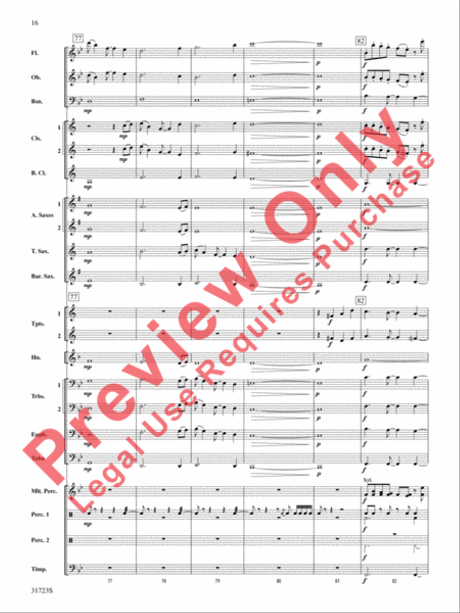Western Horizons Concert Band scores gallery preview page 17