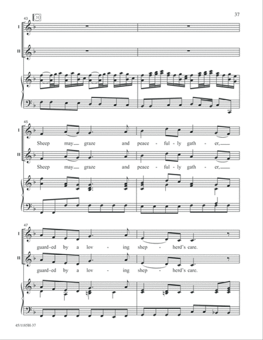 Bach for Young Voices 2-Part scores gallery preview page 37