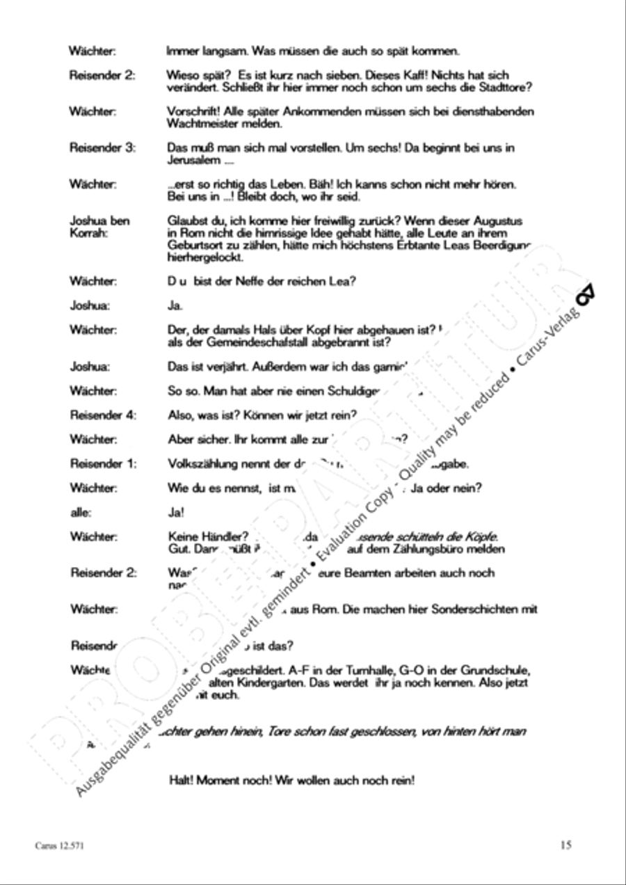 O je, Bethlehem Unison Choir scores gallery preview page 16