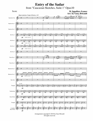 Georgian March (Mvt IV) from "Caucasian Sketches, Suite 2" Opus 42