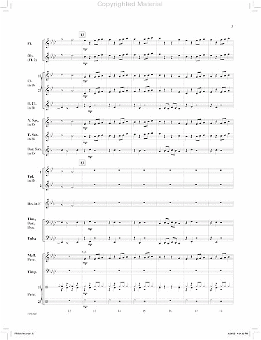 Phantom Echo Concert Band scores gallery preview page 6