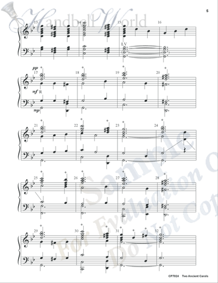 Two Ancient Carols Two Ancient Carols 5-Octaves scores gallery preview page 4