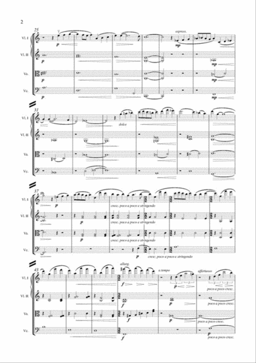 Scene D'Amour Scene D'Amour String Quartet scores gallery preview page 3