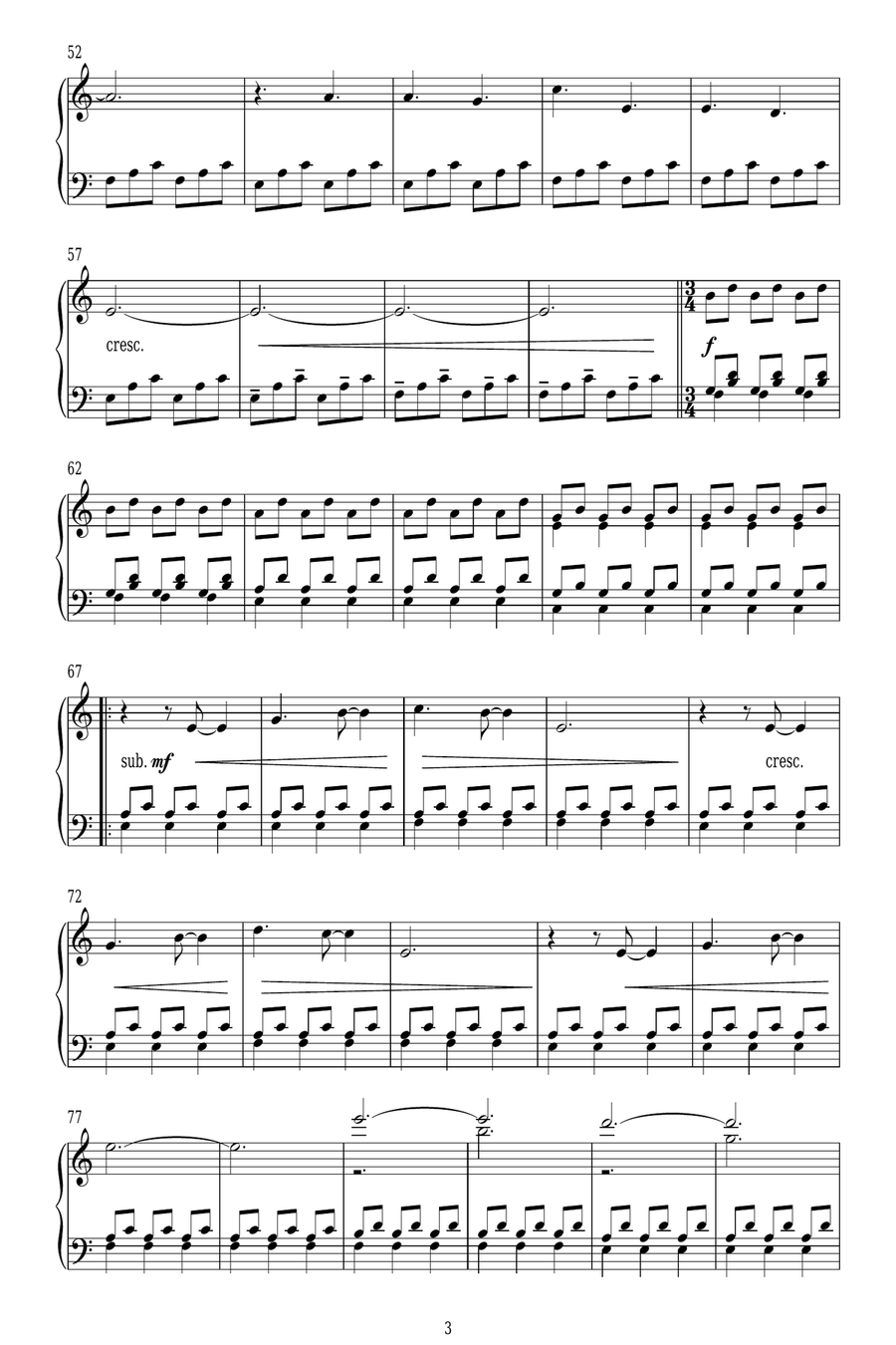 Downton Abbey (Theme) Piano Solo scores gallery preview page 3