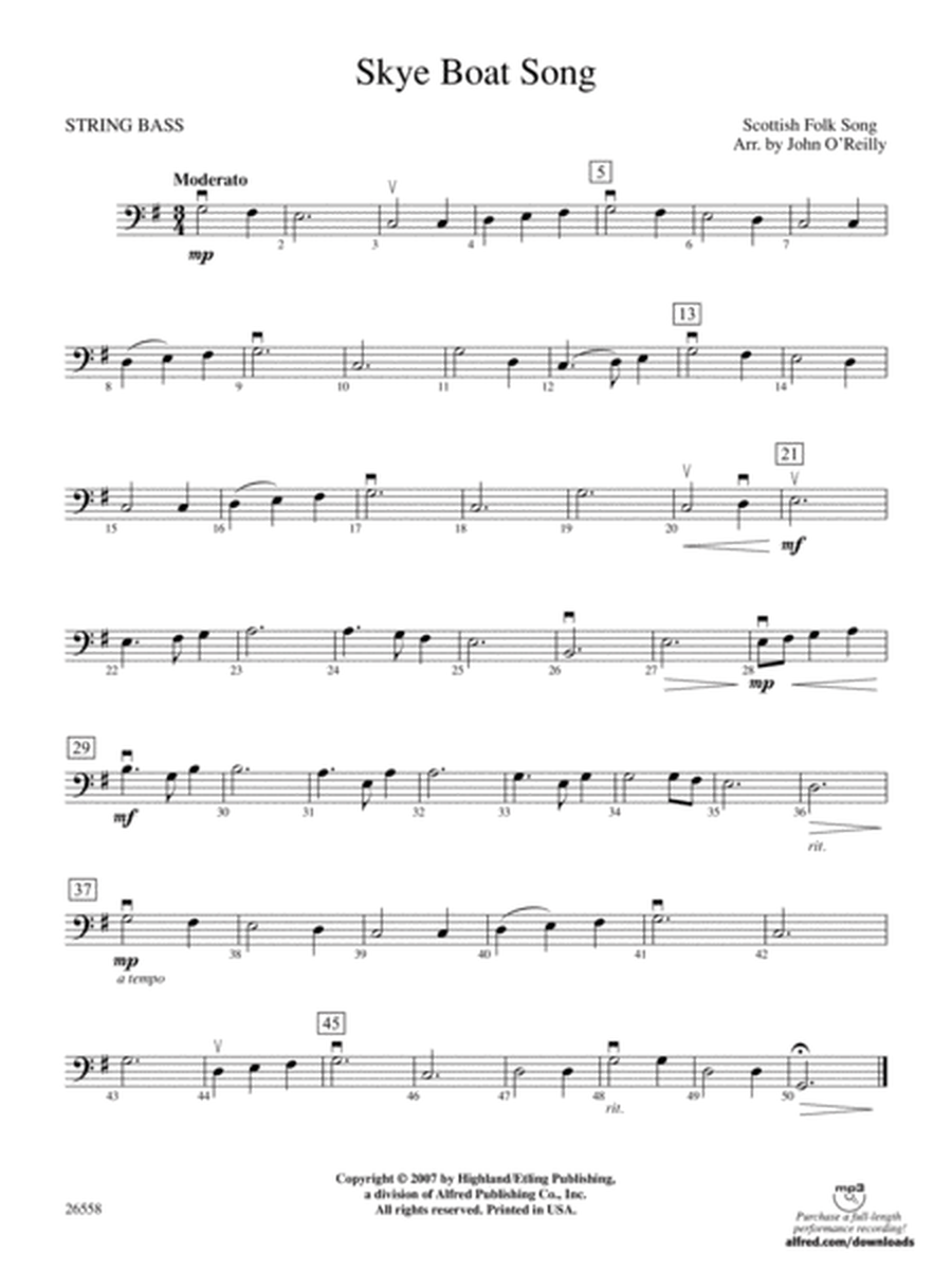 Skye Boat Song: String Bass