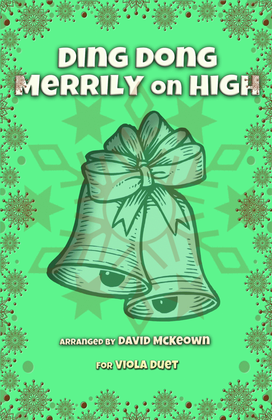 Book cover for Ding Dong Merrily on High, Jazz Style, for Viola Duet