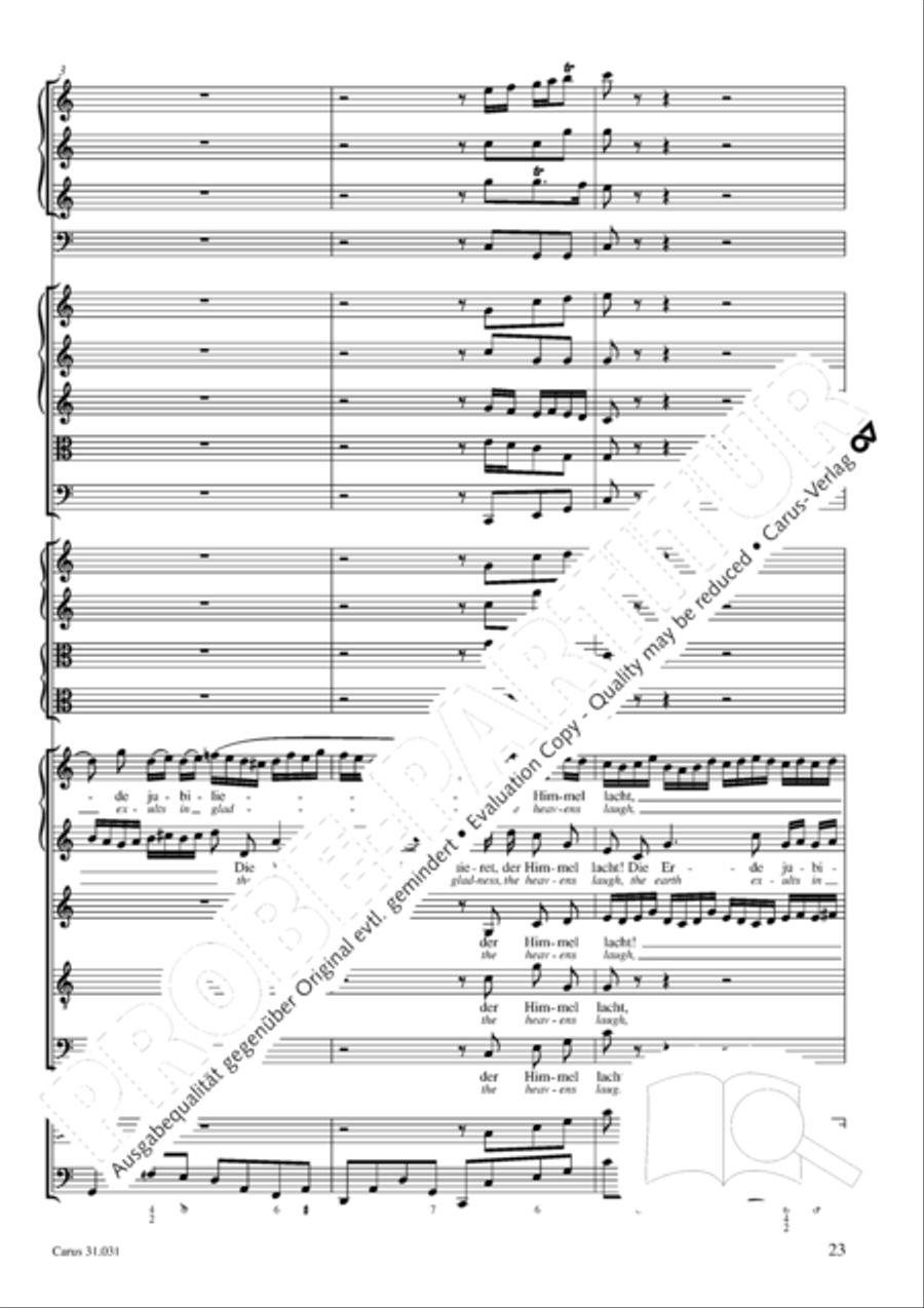 The heavens laugh, the earth exults in gladness (Der Himmel lacht! Die Erde jubilieret) STB scores gallery preview page 24