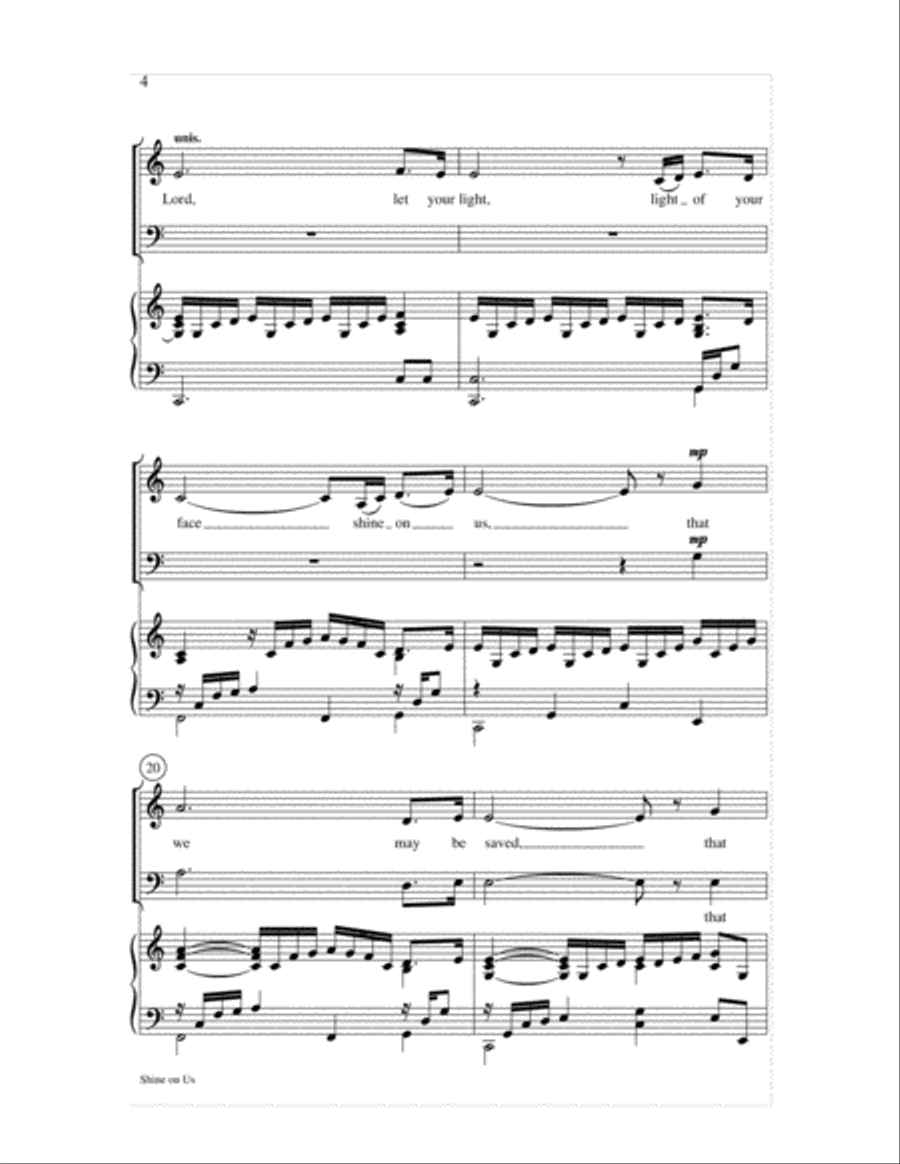 Shine on Us 4-Part scores gallery preview page 4